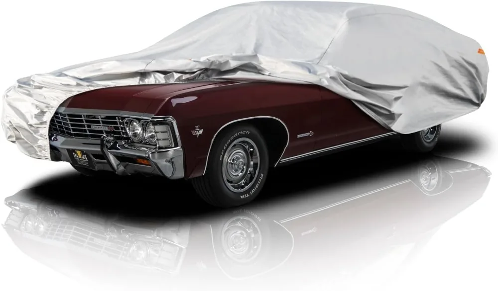 

Waterproof All Weather Car Cover for Large Sedan, Fits Ford Crown Victoria, Cadillac DTS, Lincoln Town Car (209-218 inch)