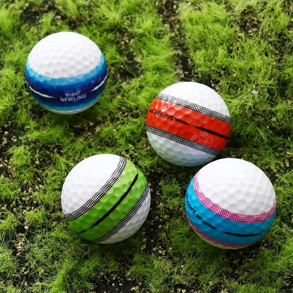 

360 ° Aiming Golf Balls Sky Blue Purple Golf Three Layer Ball Green Three Layer Super Long Distance Golf Ball