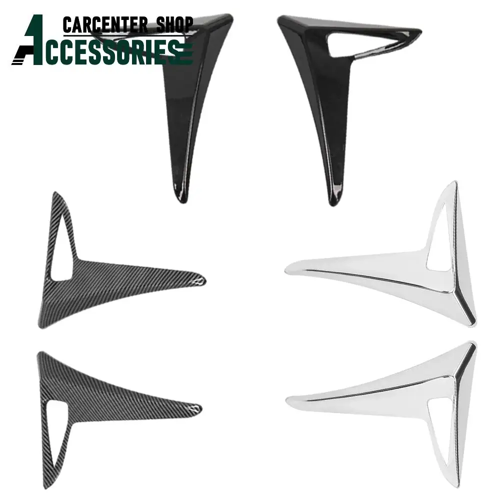 Car Exterior Side Camera Flank Spoiler Protection Cover for Tesla Model 3 2017-2020 Car Side Wing Panel Decorative Guards Cover