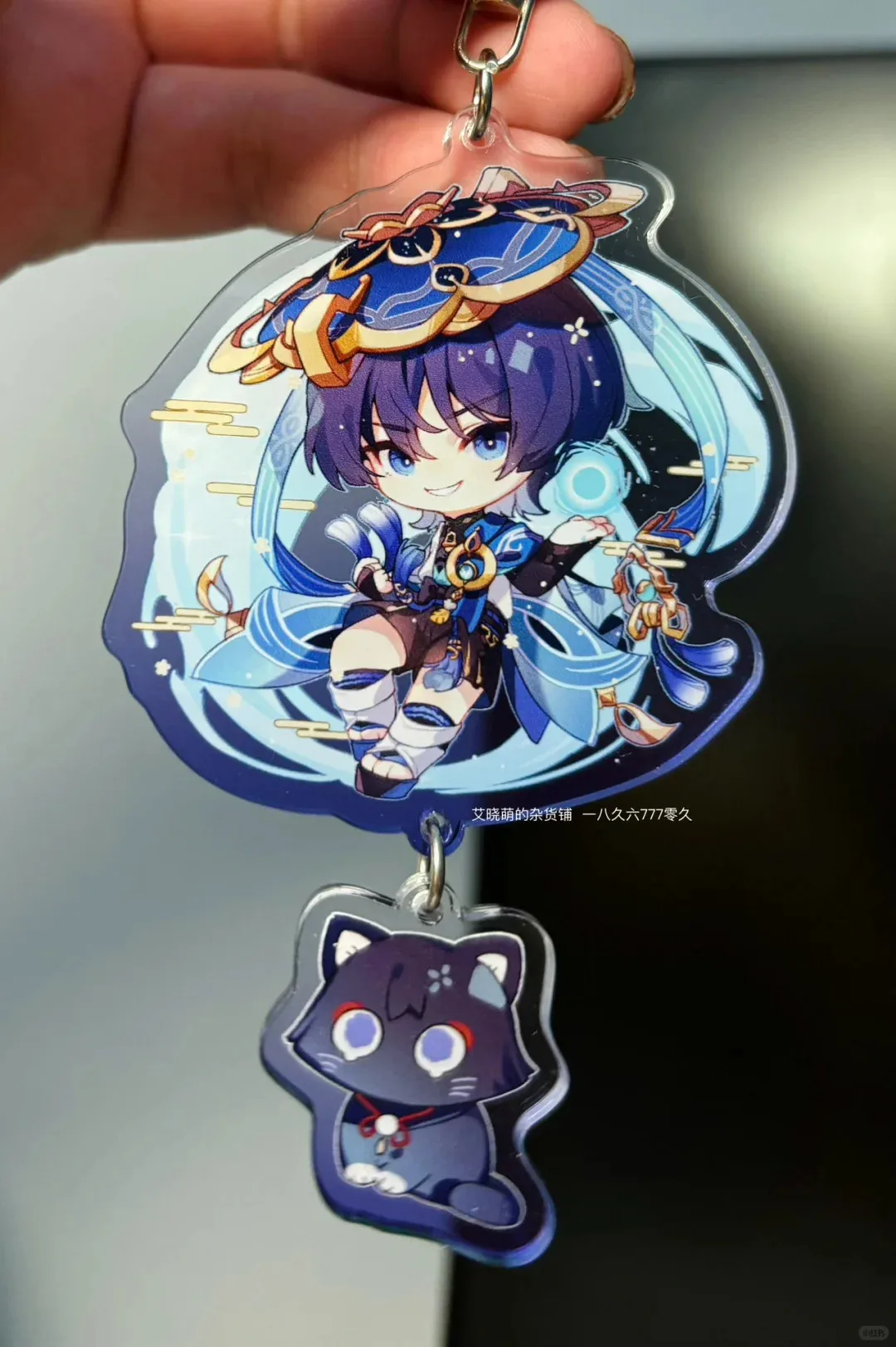 Scaramouche figurki akrylowy stojak moda Anime akcja akcesoria do figurek kolekcja zabawek dla dzieci prezent Yuan Shen prezent dla przyjaciela — zdjęcie 4