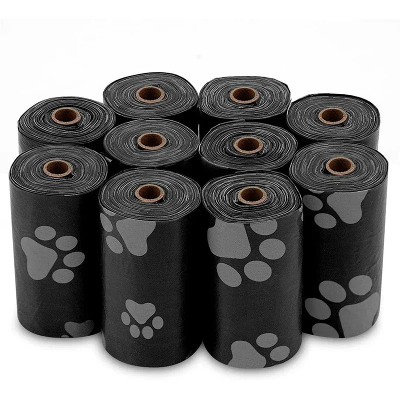 120 rolos saco de cocô do cão limpeza ao ar livre saco de cocô ao ar livre limpo animais de estimação suprimentos para cão 15 sacos/rolo recarga saco de lixo suprimentos para animais de estimação