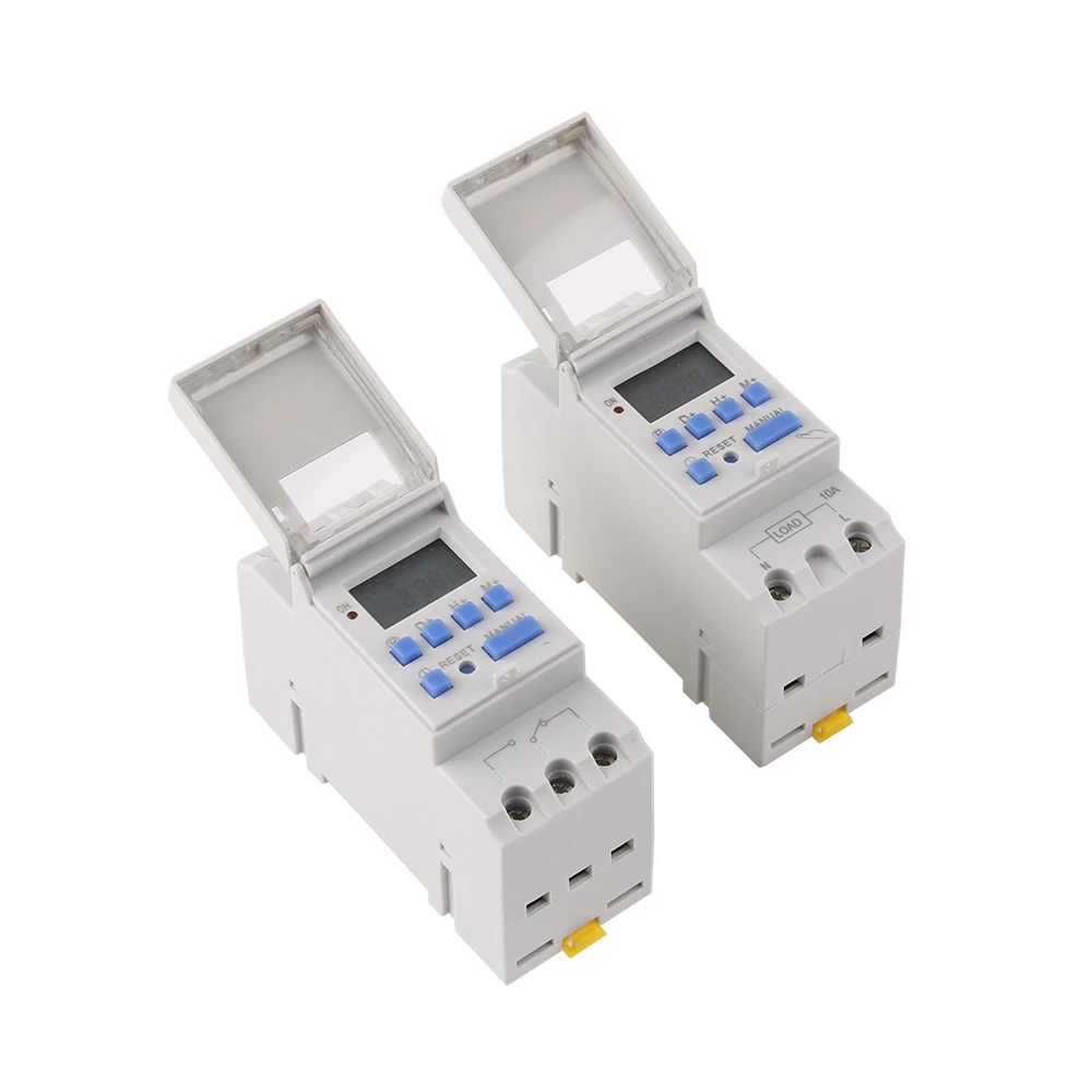 Free shipping THC15A Din Rail 2 wire Weekly 7 Days Programmable Digital TIME SWITCH Relay Timer Control AC 220V 230V 12V 24V 16A