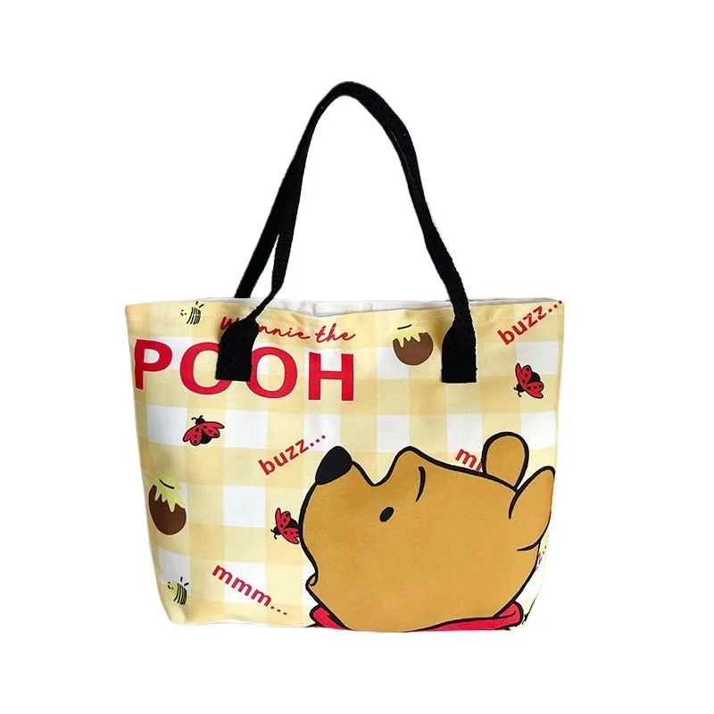 

Disney Stitch Shoulder Bag Cute Cartoon Canvas Large Capacity Tote Handbag for Women Girls Travel Outdoor Use Daily Casual