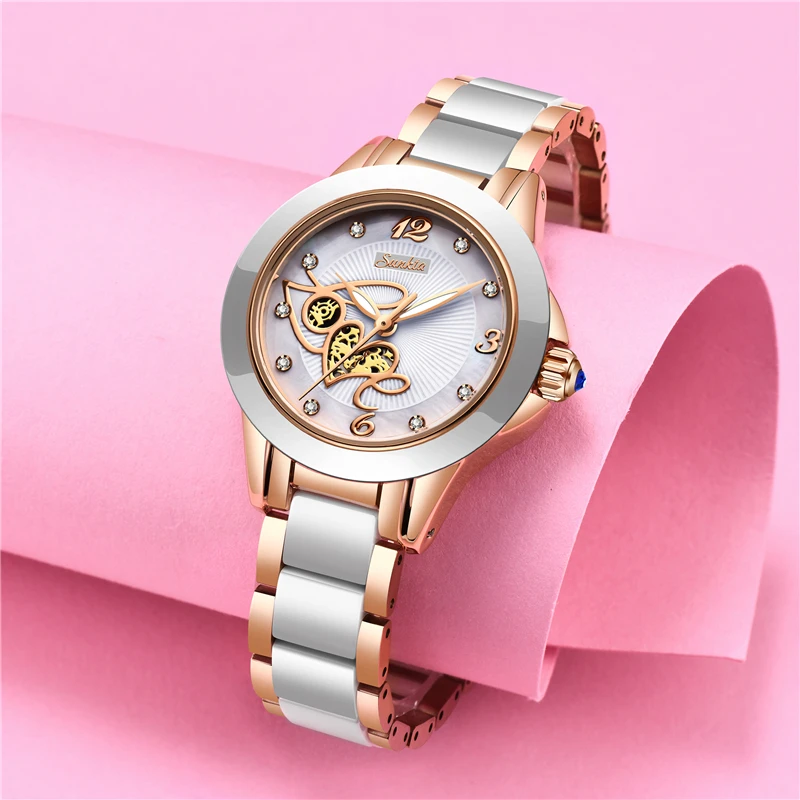 LIGE Rose Gold Watch Woman Brand Luxury Women Quartz Watches Ladies Bracelet Female Wrist Watch Girl Clock Gift Relogio Feminino