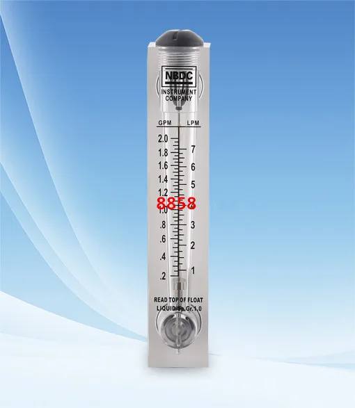 Imagem -02 - Painel Medidor de Fluxo 2gpm Tratamento de Água Medidor de Fluxo Rotameter Lzt1002m