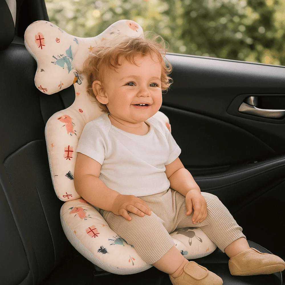 

Soft Baby Stroller Cushion Cartoon Printed Breathable Baby Pram Seat Mat Comfortable Car Seat Dining Chair Cotton Pad Toddler