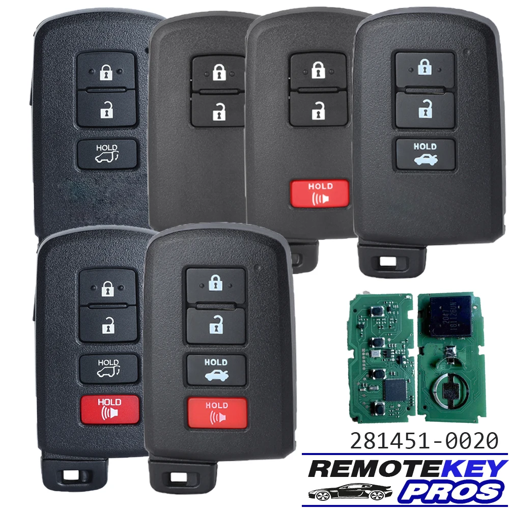 DIYKEY 281451-0020, HYQ14FBA for Toyota Avalon Camry Corolla 2013 - 2019 Smart Remote Key Keyless Go Fob 314.3MHz