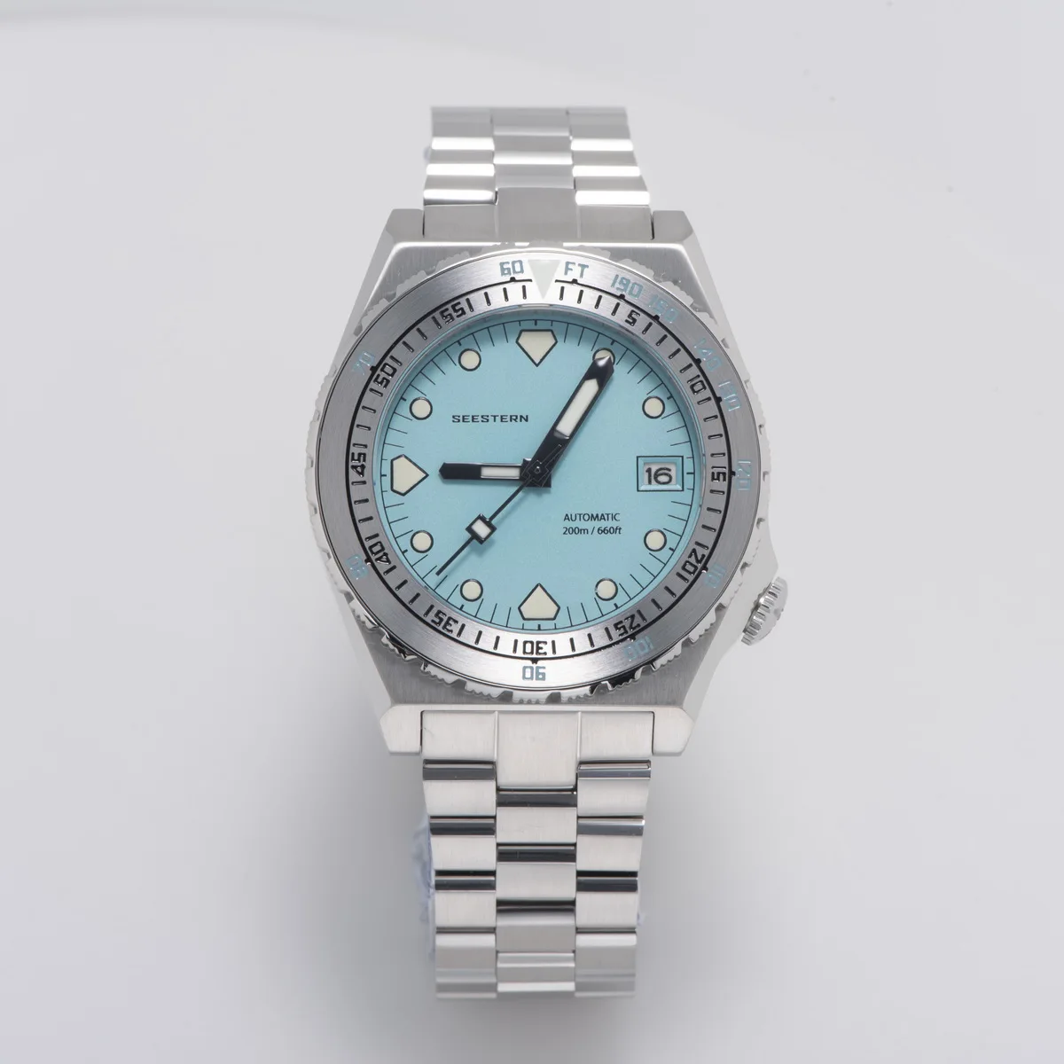 SEESTERN SUB600T Herren-Taucheruhr, automatisches NH35-Uhrwerk, Keramiklünette, Lume, mechanische Armbanduhr, Saphirglas, wasserdicht, V3 8