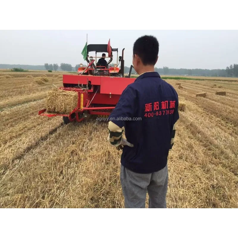 Customized 2.2m Automatic Square Hay & Straw Baler Machine With Net Storage 1 Year Shelf Life silage Baler