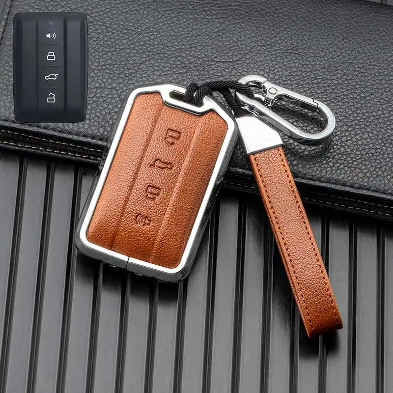 

Car Smart Remote Key Case Cover Key Bag Shell Holder Full Protection Keychian For TANK 300 TANK 500 Fob Auto Styling Accessories