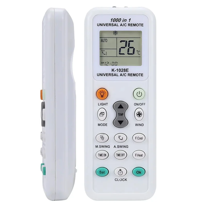 Control remoto universal 1000 en 1 para aire acondicionado LCD, compatible con Guangda, Gree, Haier, Panasonic, Sharp. Kit de herramientas.