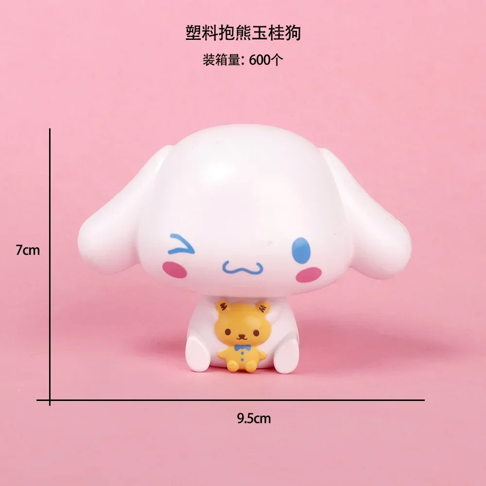 Sanrio Pochacco Doll Toys Cinnamoroll Kuromi Action Anime Figure Doll Cute Anime Doll Toys Bedroom Decoration Kids Birthday Gift