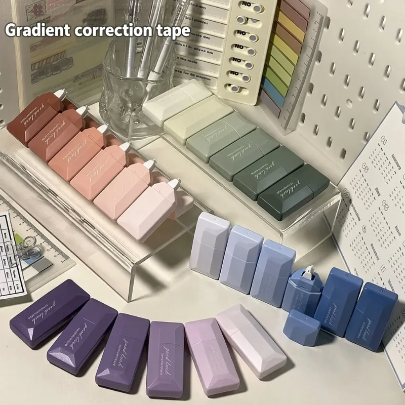 Gradient Whiteout Roller, Aesthetic INS Look, Seamless Dispensing, Extended Length, Drop Resistant, Unbreakable  Strip