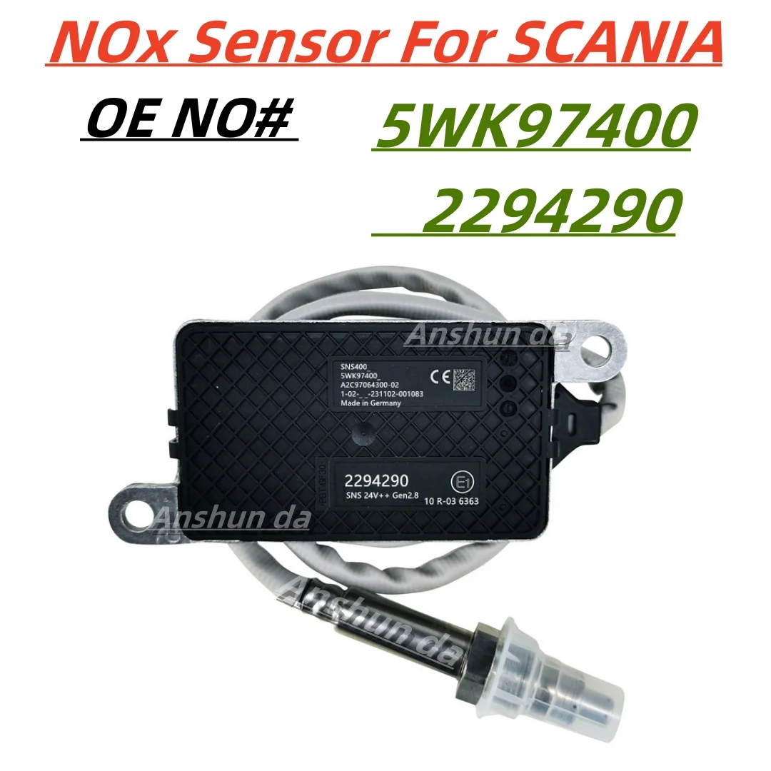 5WK97400 2294290/2064768/2247380/2296800  2294290 Nitrogen Oxygen Nox Sensor 24VFor Scania Motor Truck Accessoires