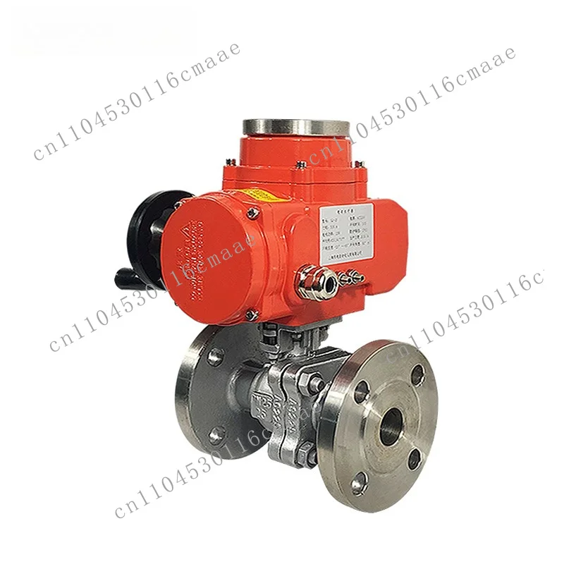 Electric Ball Valve, Handwheel Controlled Stainless Steel Electric Flanged Ball Valve