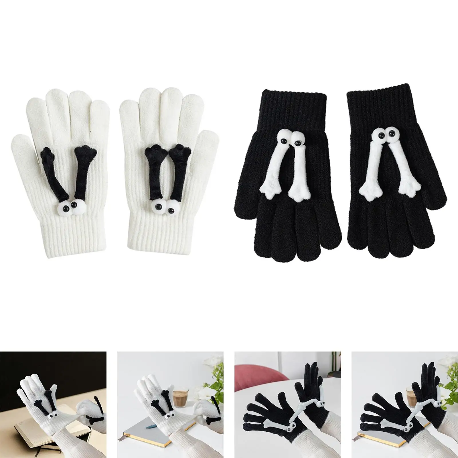 Hand in Hand Gloves Touch Screen Gloves 1 Pair Magnetic Gloves Couple Gloves - view 6