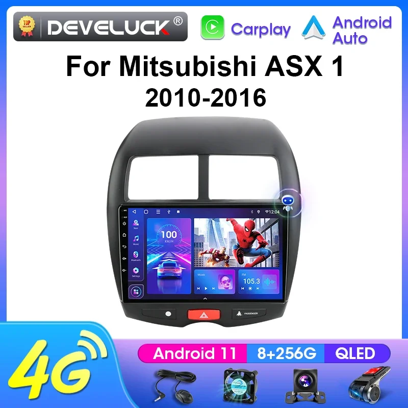 

2 Din Android 12 Car Stereo Radio Multimedia Video Player For Mitsubishi ASX 1 2010 - 2016 2011 Navigation GPS 4G WIFI Carplay