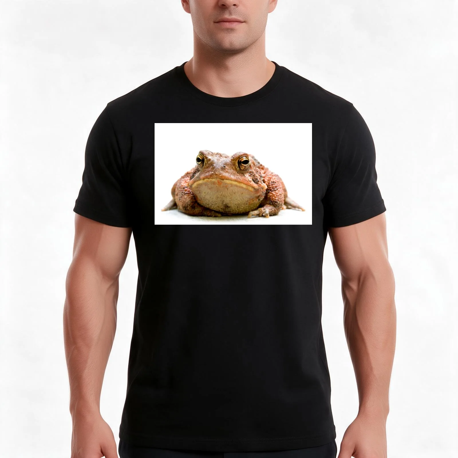Grumpy Toad. T-Shirt, Summer Casual Cotton Tee, Oversized Streetwear Tops, Vintage Graphic Print, Loose Fit Short Sleeve