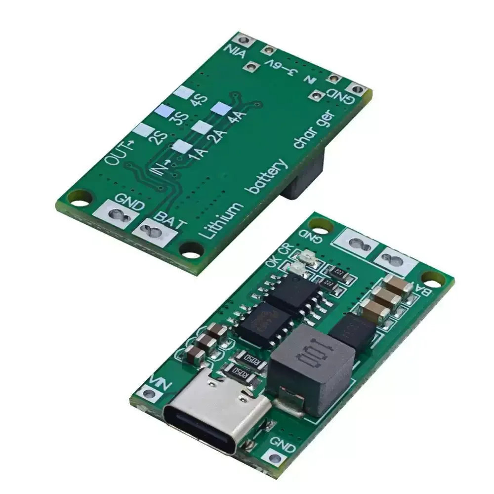 Type-C To 8.4V 12.6V 16.8V Lithium Battery Charger Boost Module 1A 2A 4A For 2S 3S 4S Li-ion Battery Charging Board view 5