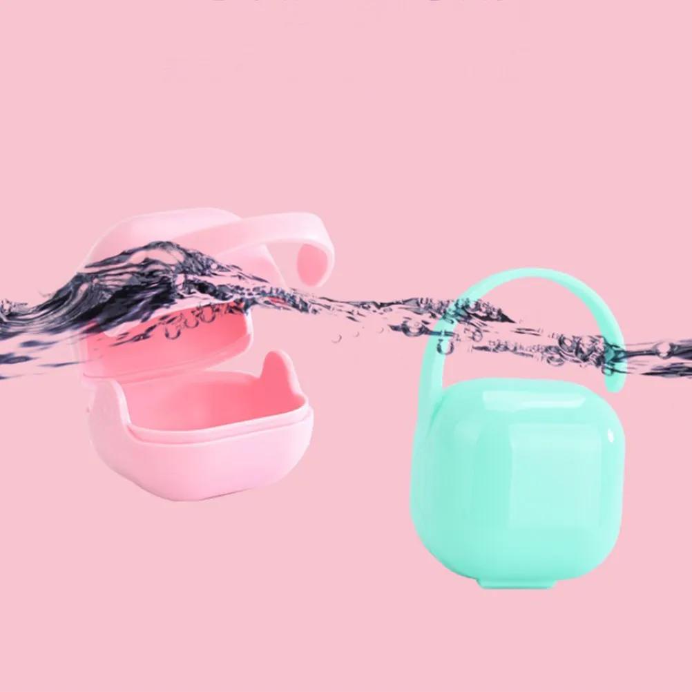 

2 шт., коробка для хранения детской соски, портативный защитный чехол-пустышка, удобный контейнер для путешествий, портативная коробка для соски