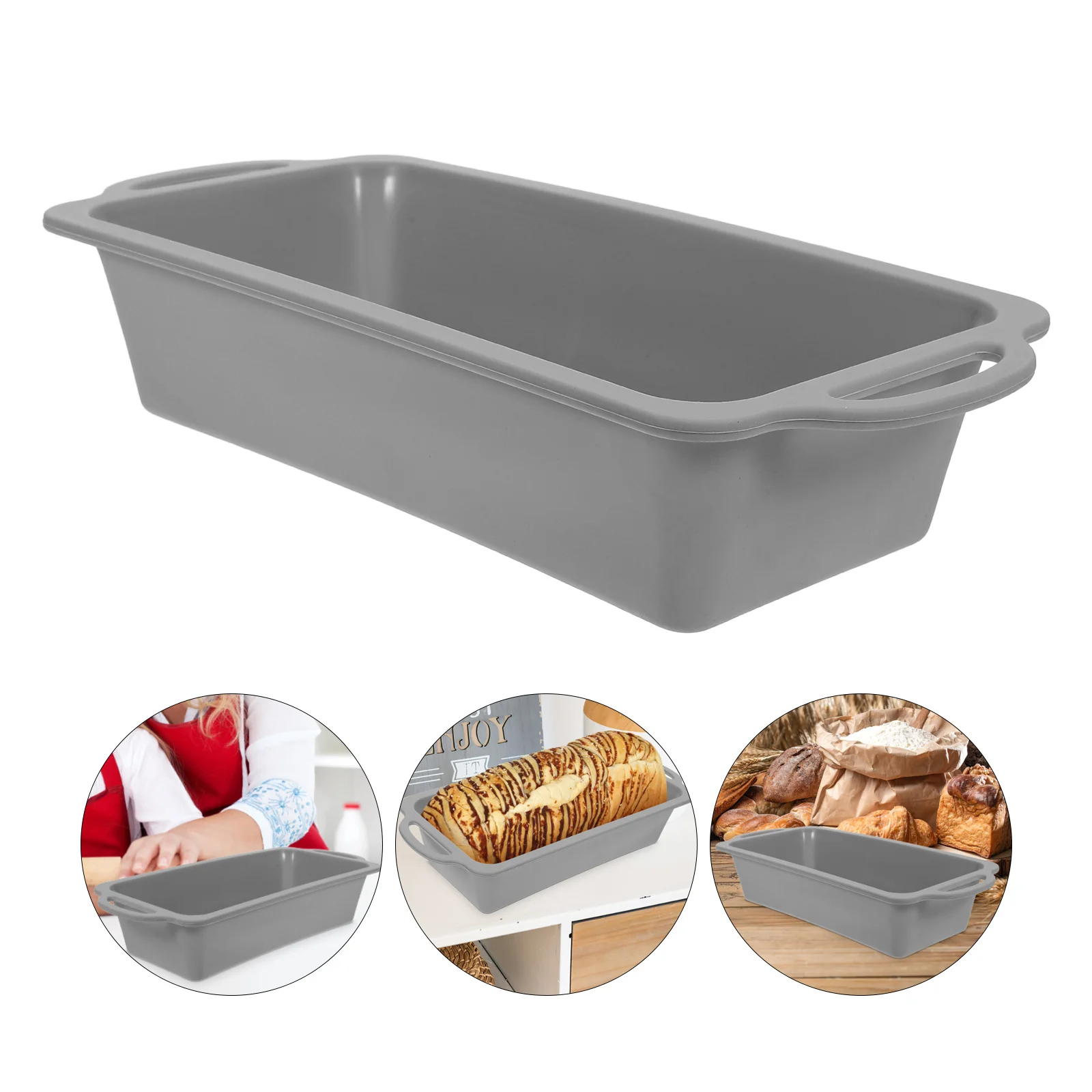 

Silicone Bread Mold Loaf Pan with Metal Reinforced Frame Non-Stick Baking Mold for Homemade Bread Toast Cake