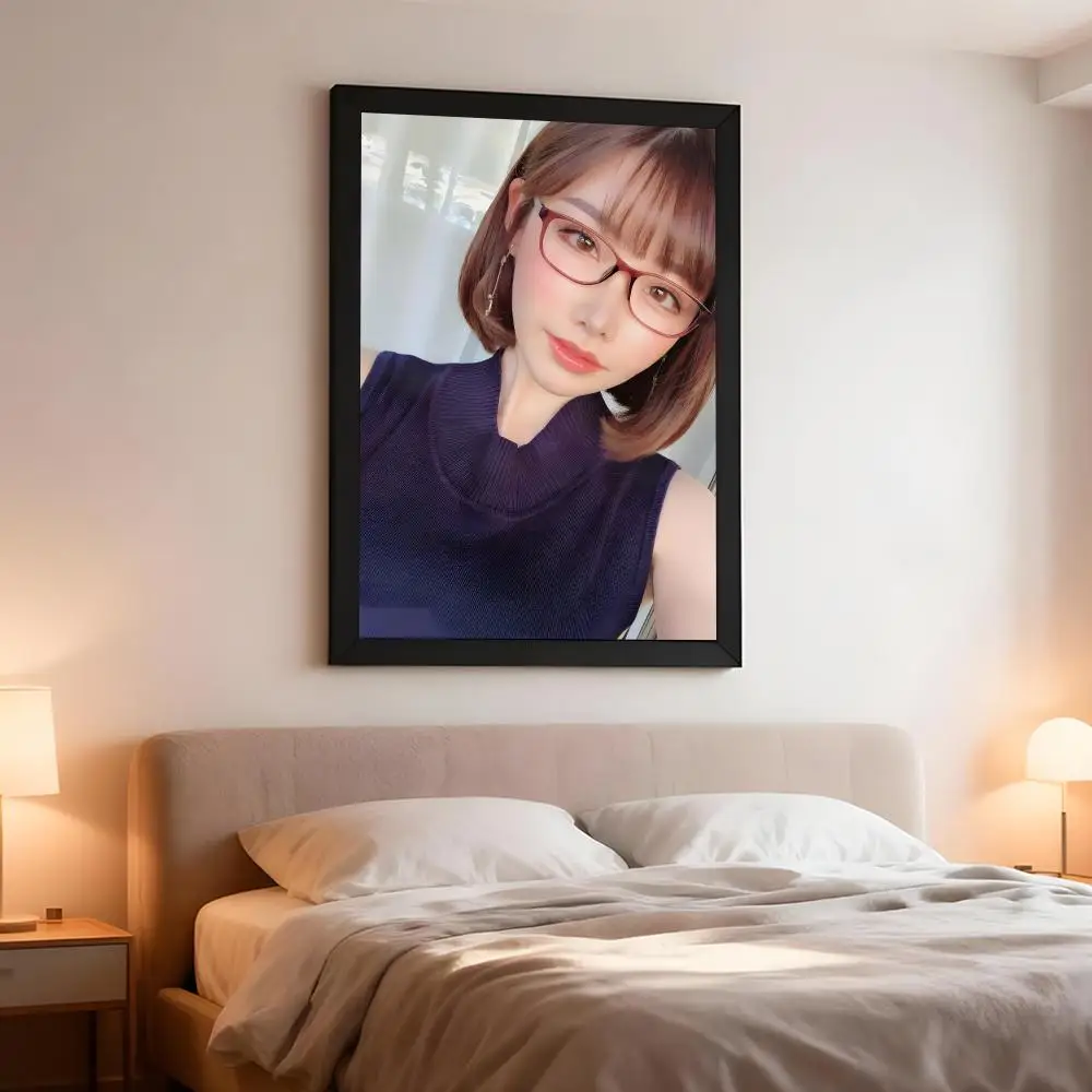 Actress Adult E-Eimi Fukada Poster Artistic Peel-Off Wall Decor, Indoor Outdoor Home Ornament for Collectors