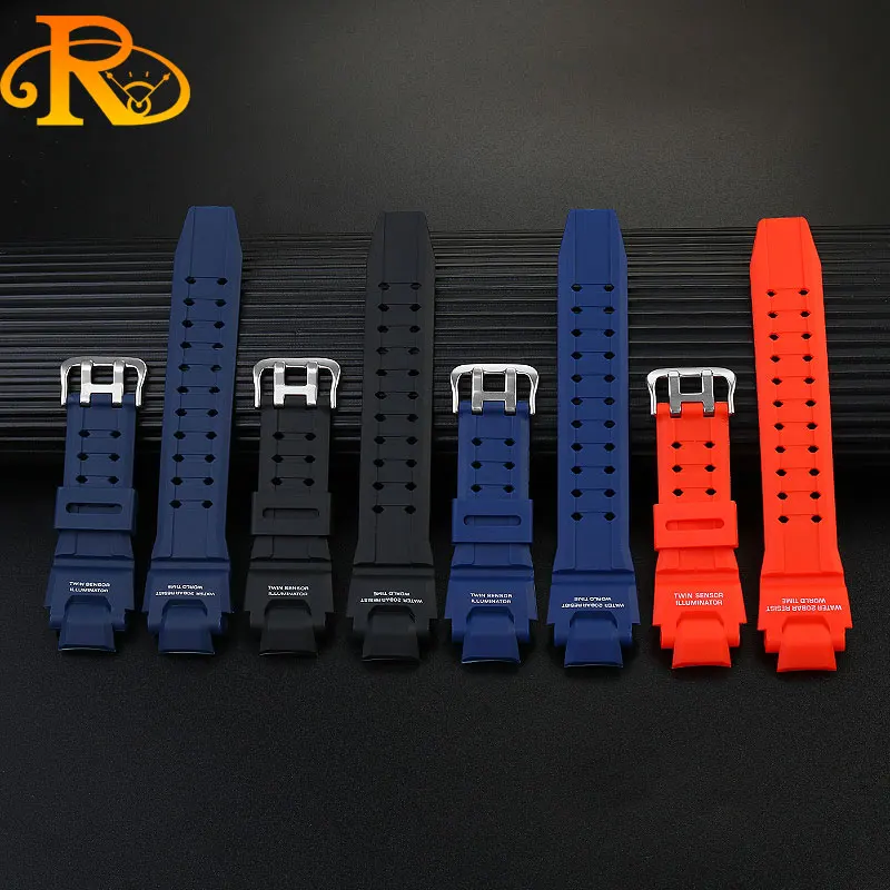 Silicone Rubber strap For Casio G-SHOCK GA1000 GA1100 GW4000 G1400 GW-A1000/1100 Blue red Waterproof Watchband men\'s Accessories