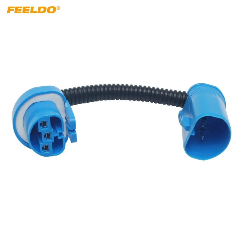 FEELDO Auto LED HID Headlight Cable 9004/9007 Connector Plug Lamp Bulb Socket Wiring Adapter Holder