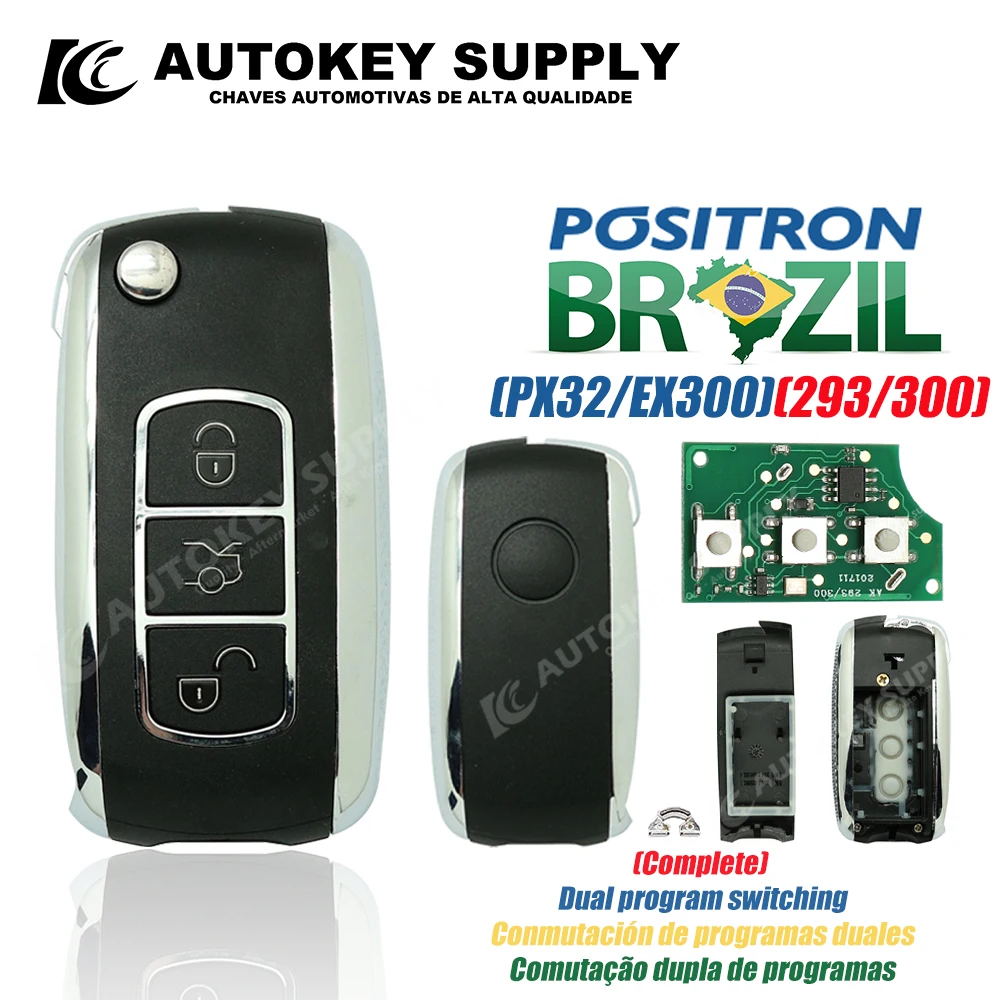 For Positron PX32 EX300 FX 293 330 360 With LOGO Without Battery Holder  Double Program (Trunk Symbol)Complete  Autokeysupply