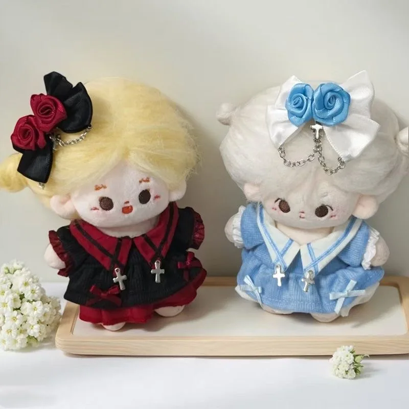 10 سنتيمتر دمية القطن فستان الأميرة الجميل الزي مع أغطية الرأس دمى أفخم الملابس والاكسسوارات فساتين الموضة تنورة الديكور