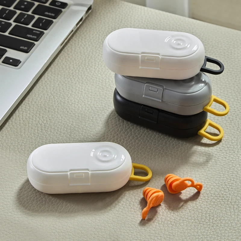 Multifunctional Plastic Mini Storage Box Movable Partitions Simple Portable Earplug Anti Loss Organizer