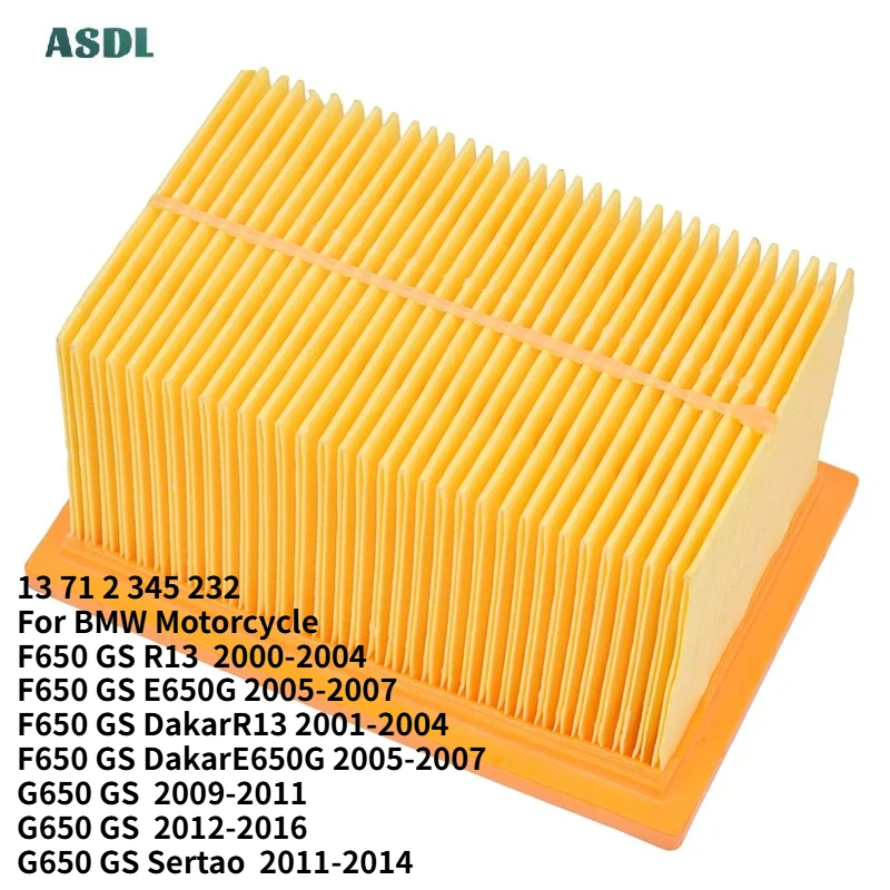 

Motorcycle Air Filter Motor Bike Intake Cleaner For BMW F650 GSR13 2000-2004 F650 GSE650G 2005-2007 F650 GS DakarR13 2001-2004