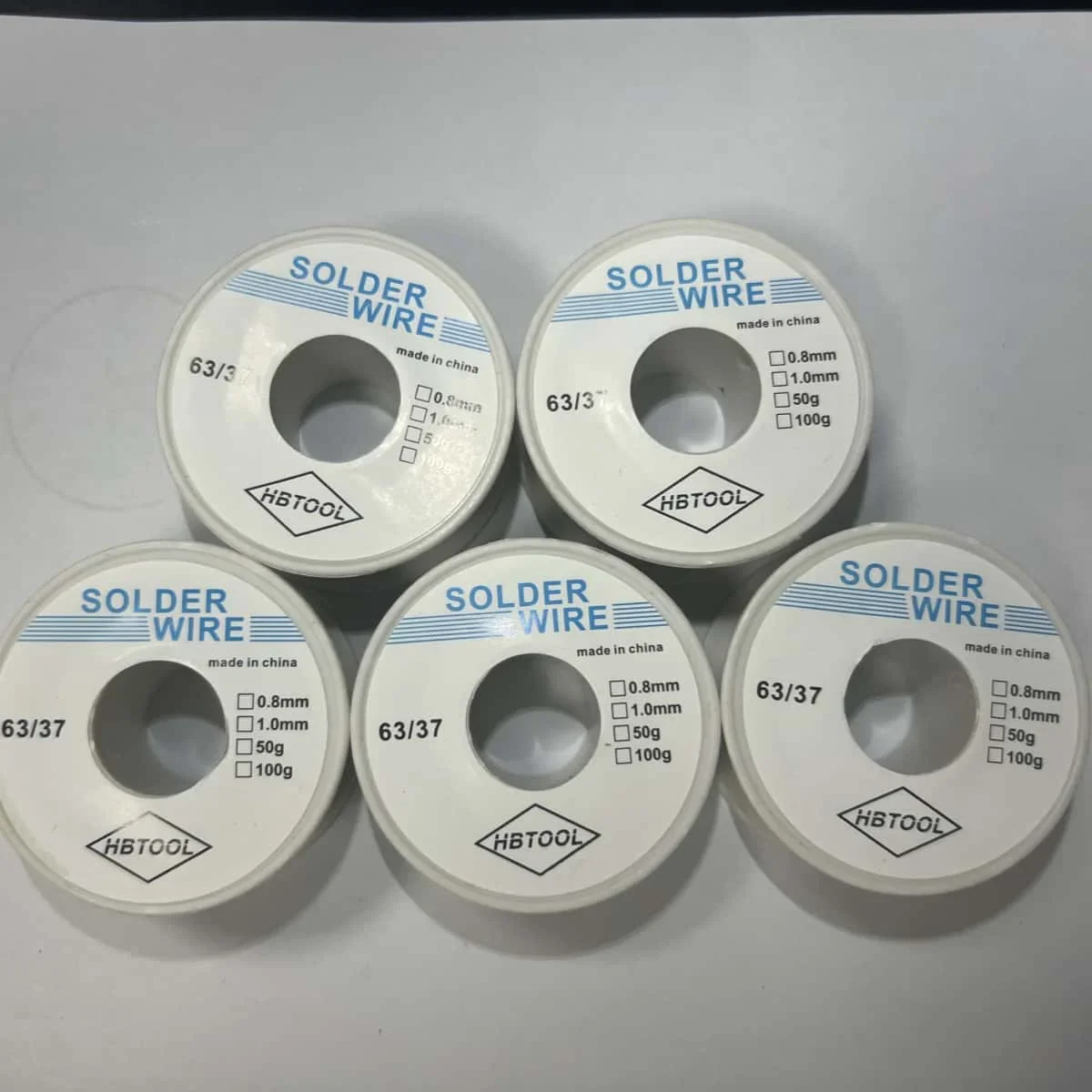 

Solder Wire 63/37 20/30/50/100gTin Clean Rosin Core 0.8mm Welding Soldering Iron Reel Flux 2% 1-5pcs Electronic Soldering Wire