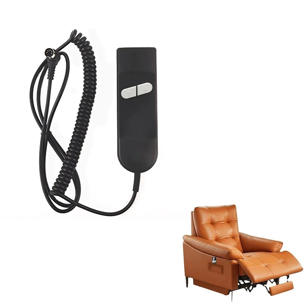 Recliner Chair Remote Control 5 Pin Electric Handset for Single Motor Lift and Recline Chairs 160-200 cm Cord Length