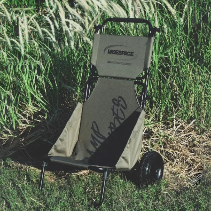 

Портативная складная тележка для кемпинга, прочная тележка из алюминиевого сплава для рыбалки и пешего туризма, удобные транспортные уличные инструменты