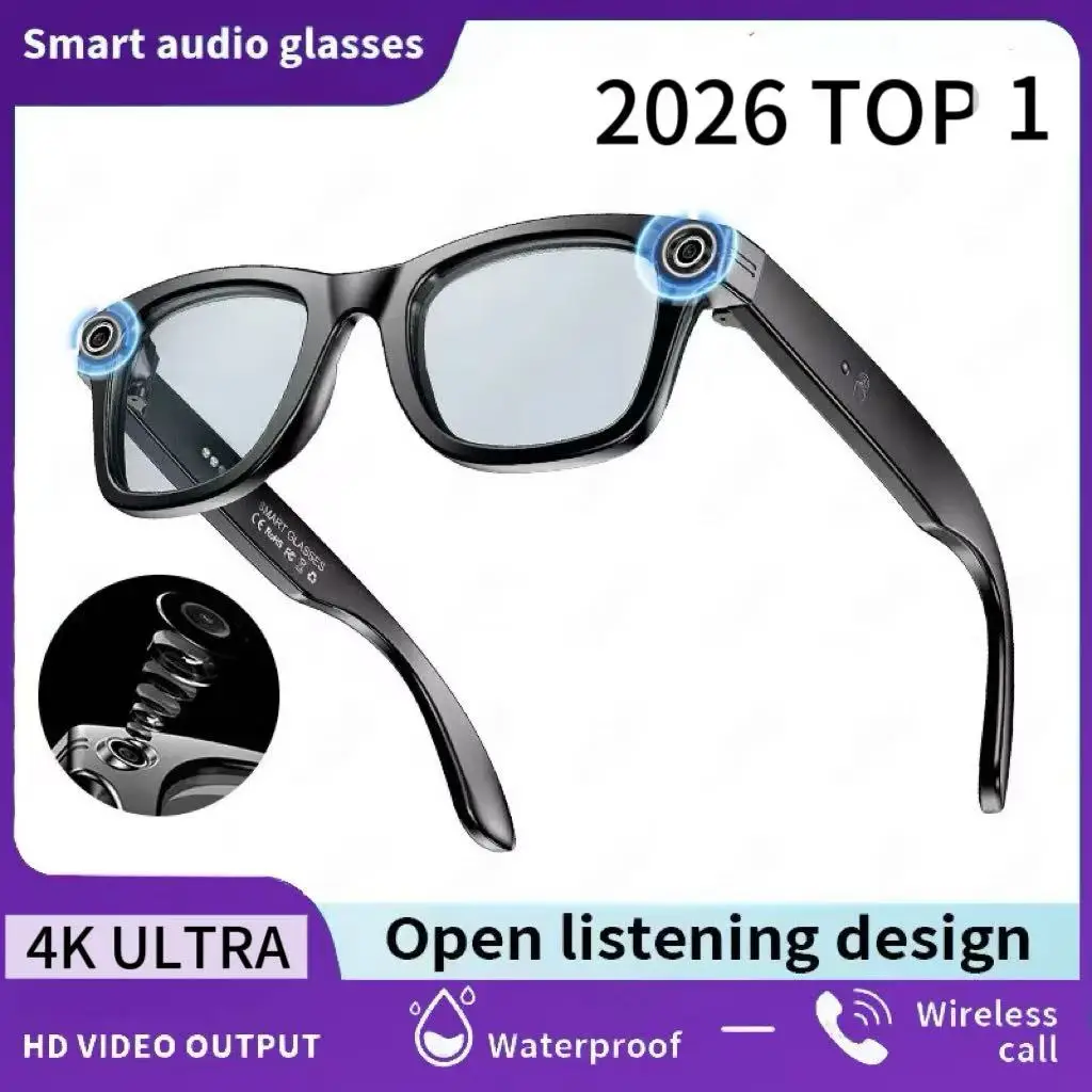 for meta 2026 TOP 1 AI voor Meta Smart Glasses met 8MP camera, video-opname, vertaling in 100+ talen, zonnebril, Bluetooth-oproepen en muziekweergave