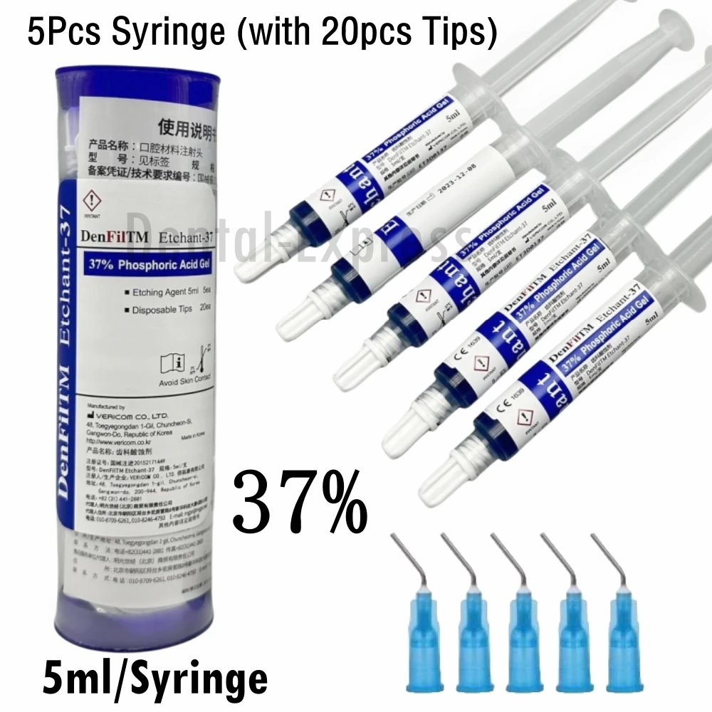 Dental 3M ESPE Single Bond Etchant Acid Etching Gel 37% Phosphoric Orthodontic Light Cure Adhesive Bonding Agent Acid