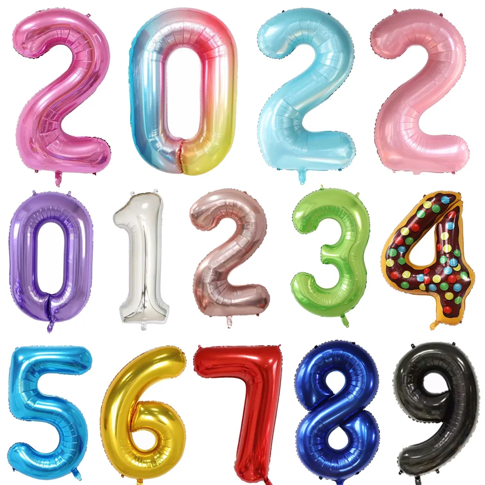 30 40-calowych balonów urodzinowych Duży różowo-złoty srebrny balon foliowy Dekoracja ślubna urodzinowa dla dziecka Globos