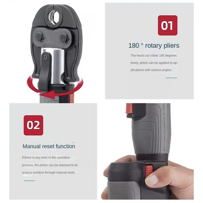 1217 Useful Ls-1525 Mini Battery Pipe Crimp Tool Piping System for Copper Fittings and Multilayer Pex Pipe Electr 96