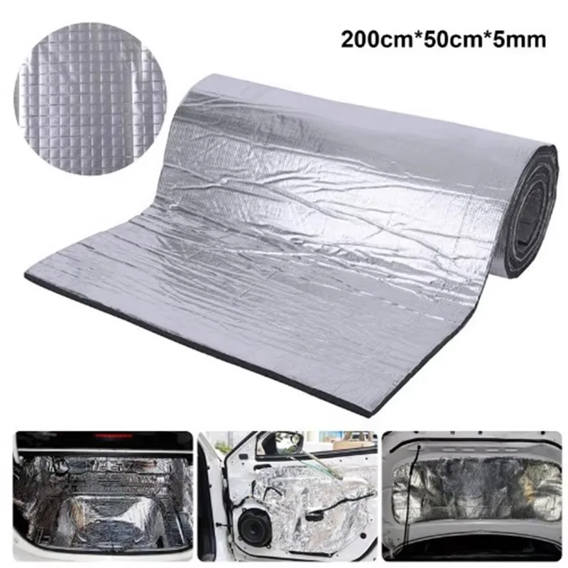 

1PC 30x50cm Auto Sound Insulation Foam Self-Adhesive Auto Interior Sewer Pipe Sound Insulation Cotton Durable Auto Accessories
