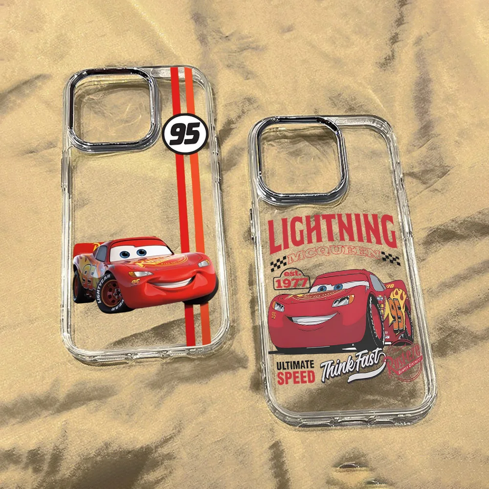 Cars L-Lightning M-McQueen Phone Case for Samsung Galaxy S25 S24 S23 S22 S21 S20 Note20 FE Ultra Edge Plus 4G 5G Soft Cover