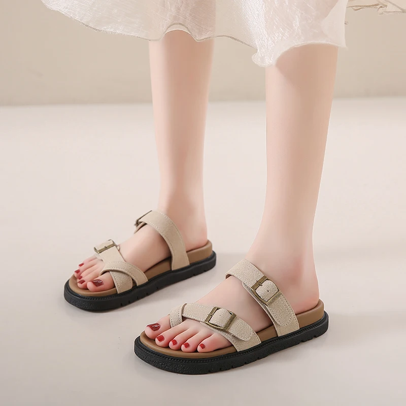 Summer Women Sandals Rome Retro Slippers Platform Outdoor Sandals Vacation Beach Slippers Casual Indoor Home Shoes For Female