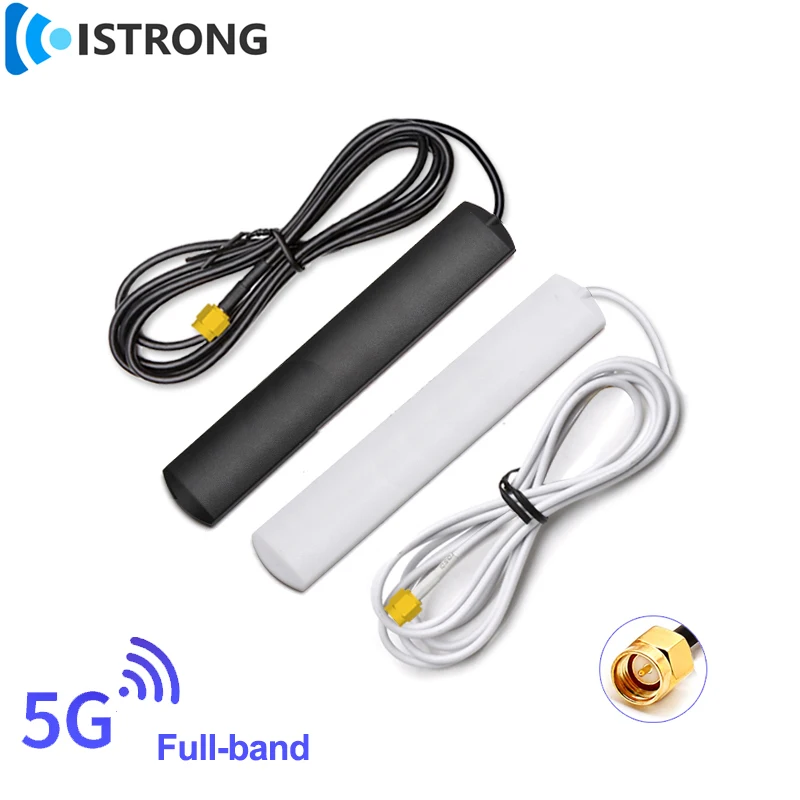 Zewnętrzna antena krosowa 5G o wysokim wzmocnieniu 8dbi Wzmacniacz sygnału mobilnego dalekiego zasięgu TS9 SMA do samochodowej szafki DTU