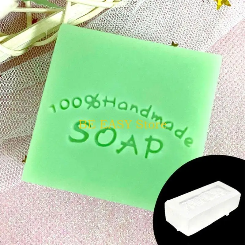 E28F Transparent Soap Stamp Handmade Soap Words Acrylic Soap Chapter Stamp Handmade Natural Essential Oil Soap Seal
