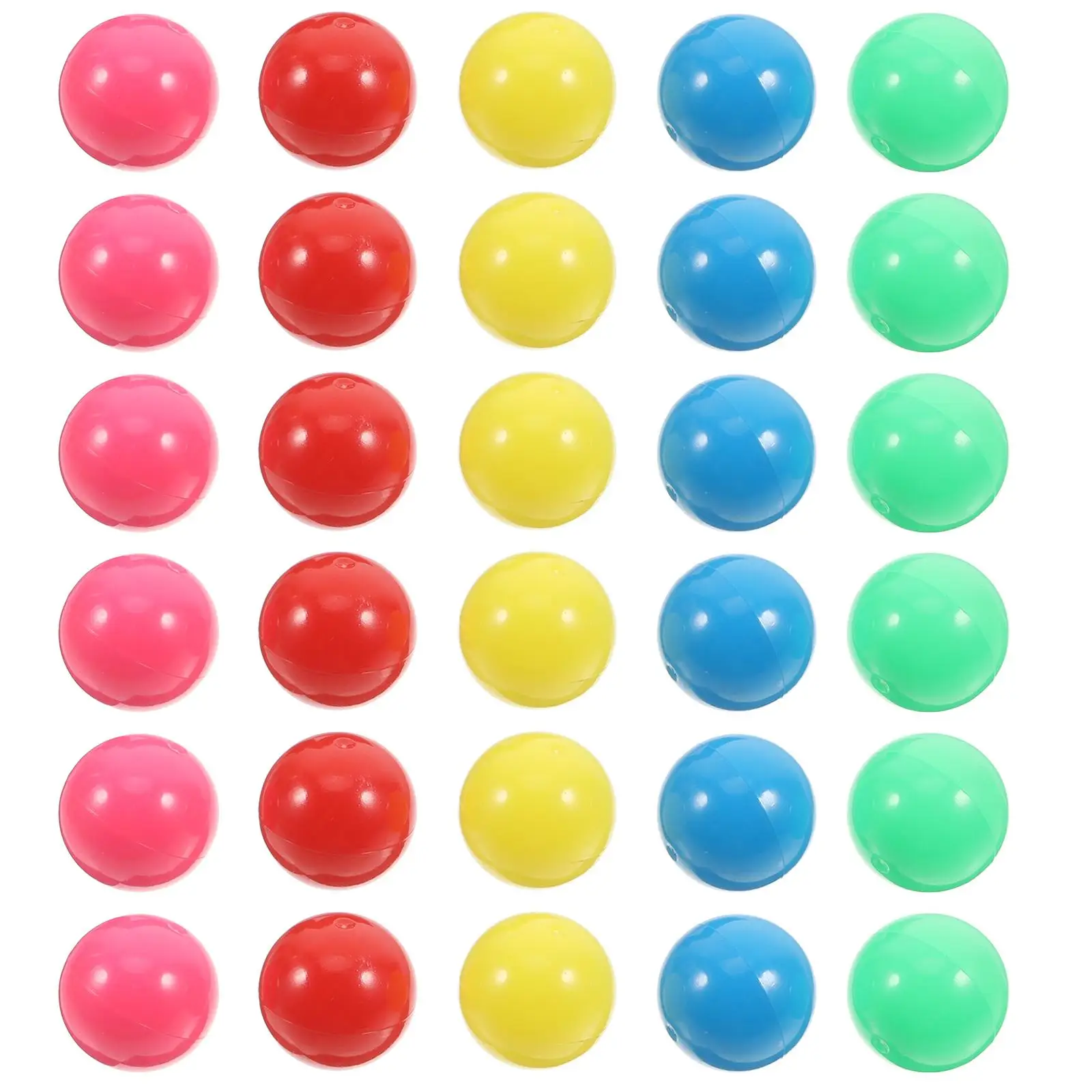 

100 Pcs Counting Balls Color Games Chewing Gum Gumball Machine Capsules Plastic Gumballs Bulk Child Colored Marbles for Pit