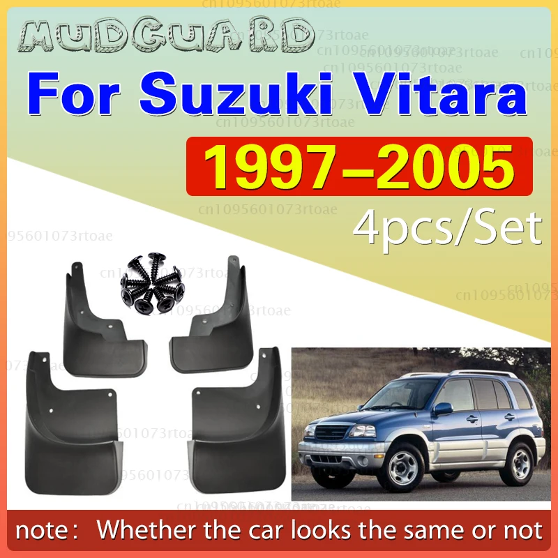 For Suzuki Vitara 1997~2005 1998 1999 2000 2001 2002 2003 Fender Mudguard Mud Flaps Guard Splash Flap Mudguards Car Accessories