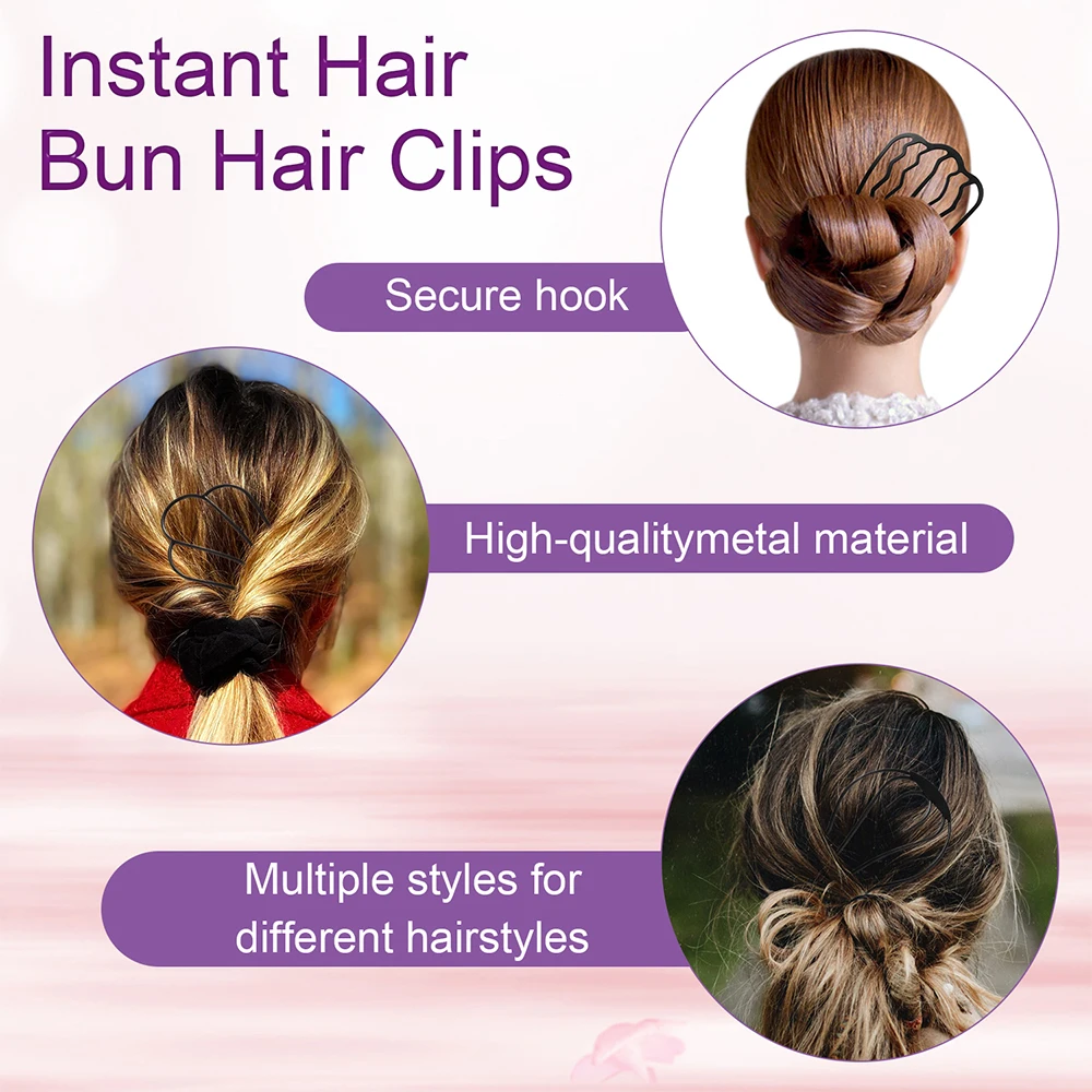 

Braid Messy Hair Side Combs Combs Pins Hair Clip Fork Teeth Hair Pin Metal Hair Fork Clip