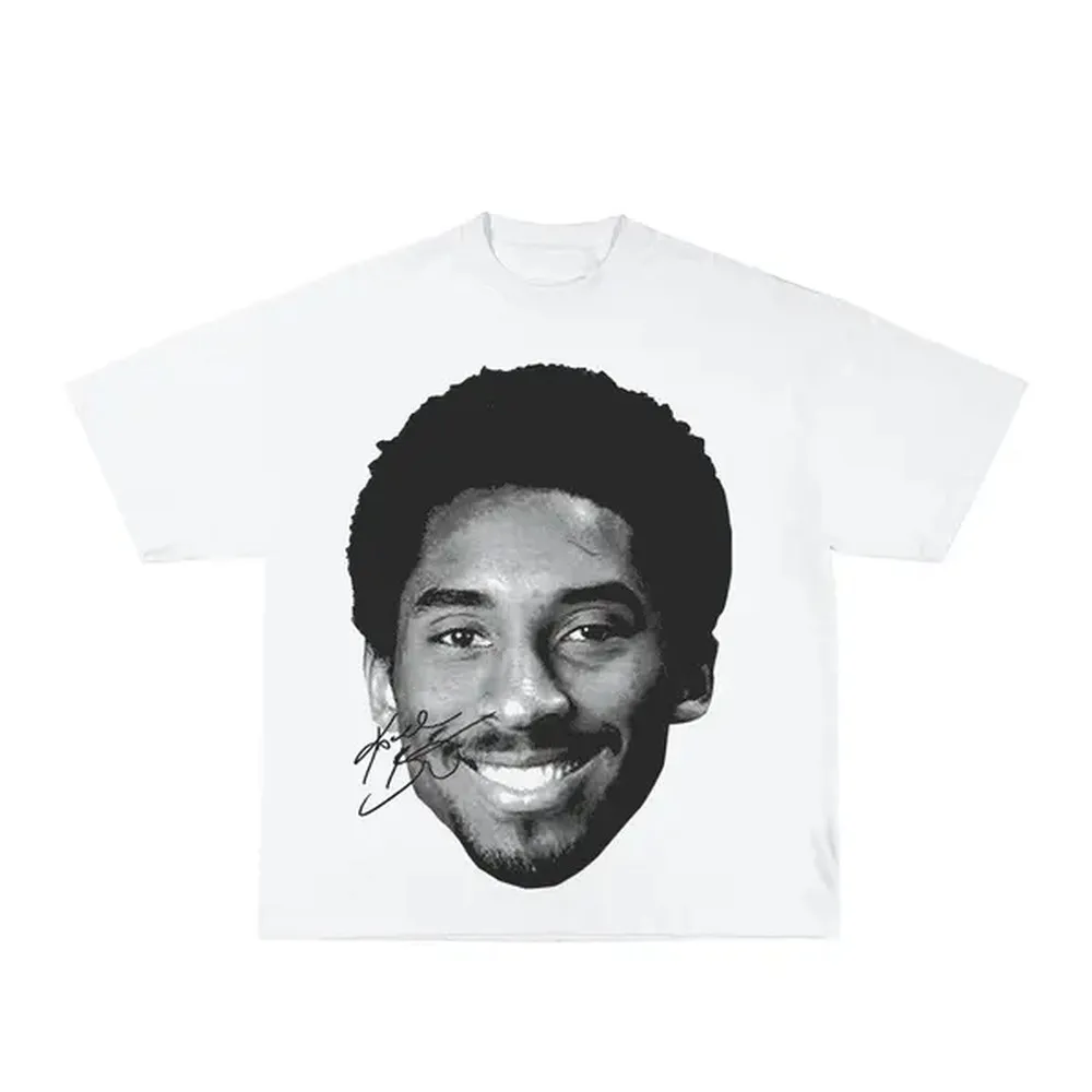 Kobe Bryant Draft Day Black White Graphic Bootleg T-Shirt Streetwear Casual Menswear