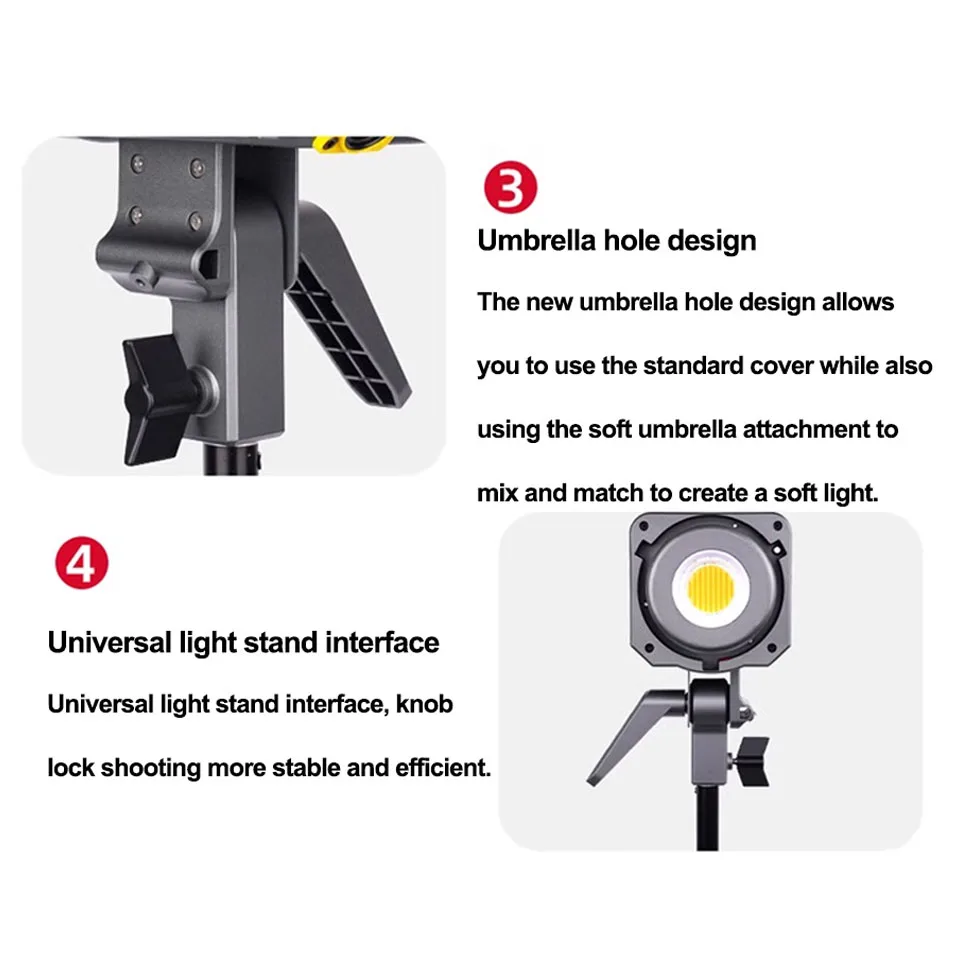 Aputure Amaran 200x S Video Light with Fresnel 2x 200w Bi-colorPhotography Lighting for Interview Film Recording