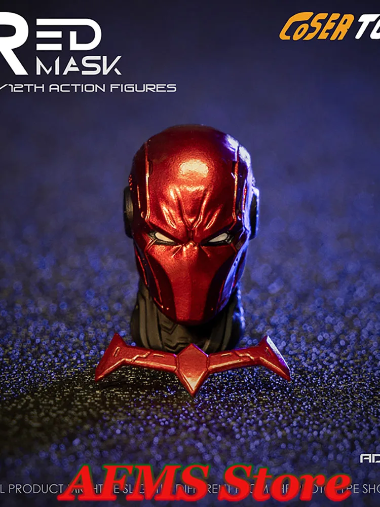 COSER TOYS 1/12 Male Soldier Head Sculpt Red Hood DC Comics Series Superheroes Head Model Fit 6inch VTOYS Action Figure Body